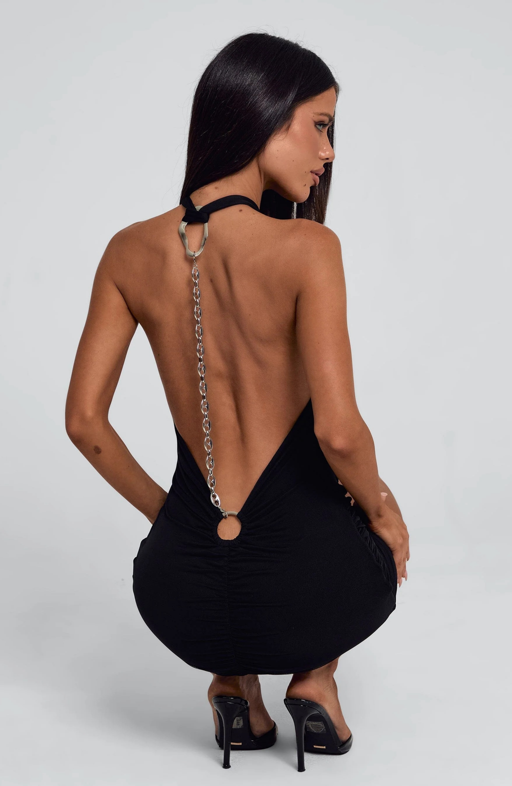 Women's Halter Neck Bodycon Mini Dress