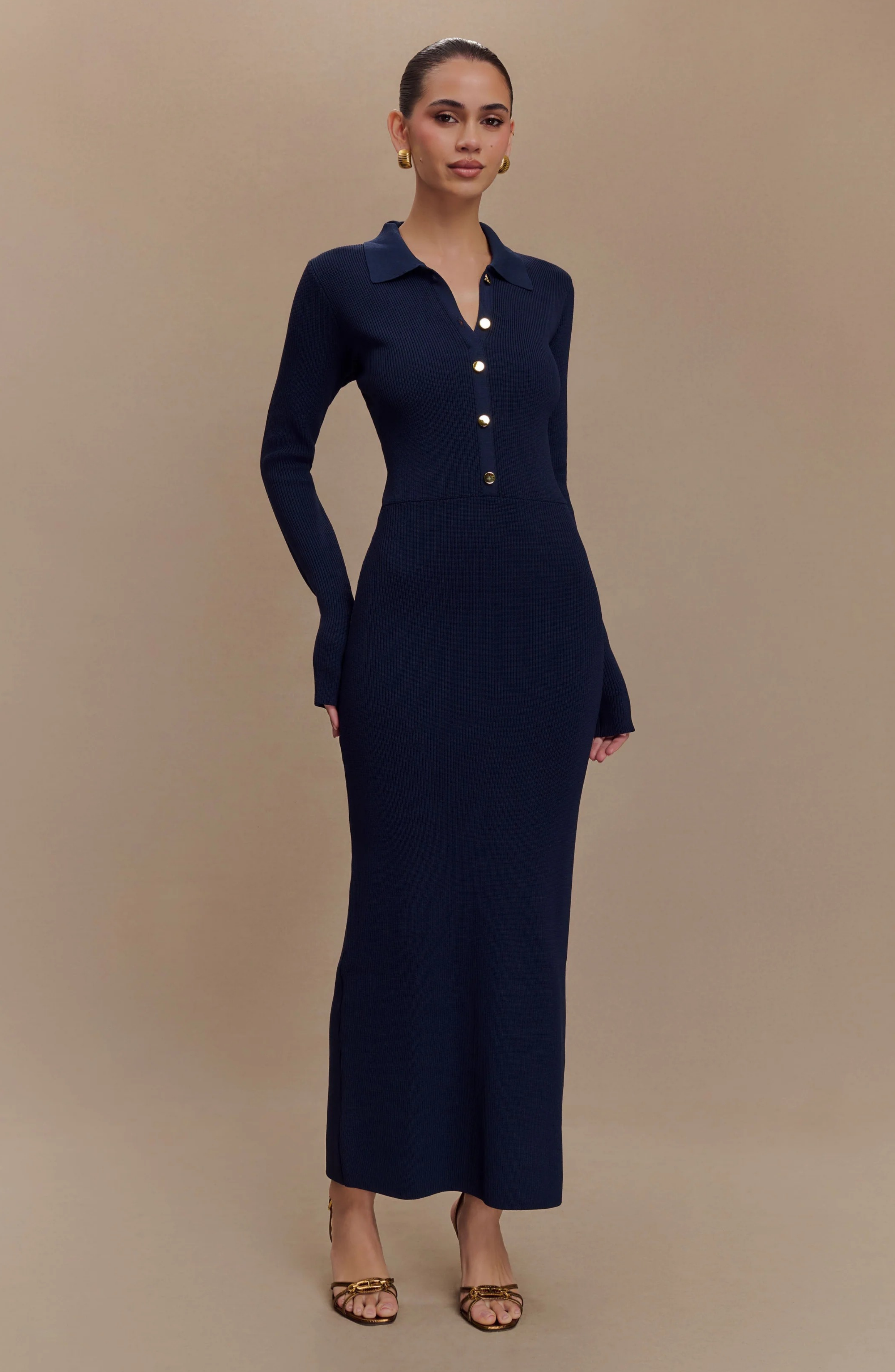 Noir Allure Gown Maxi Dress