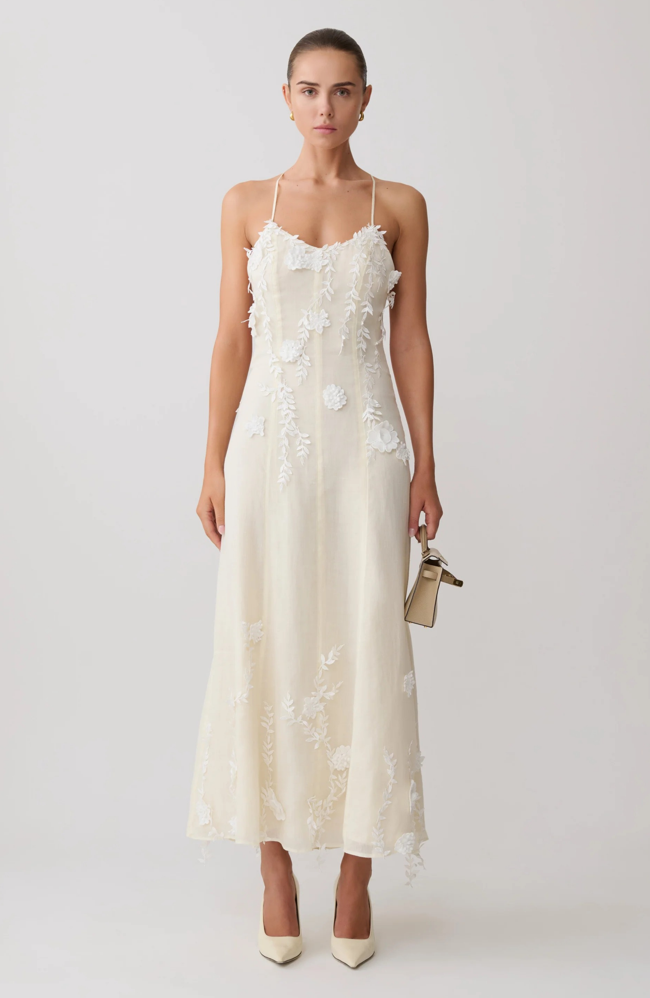 Petal Muse Midi Dress