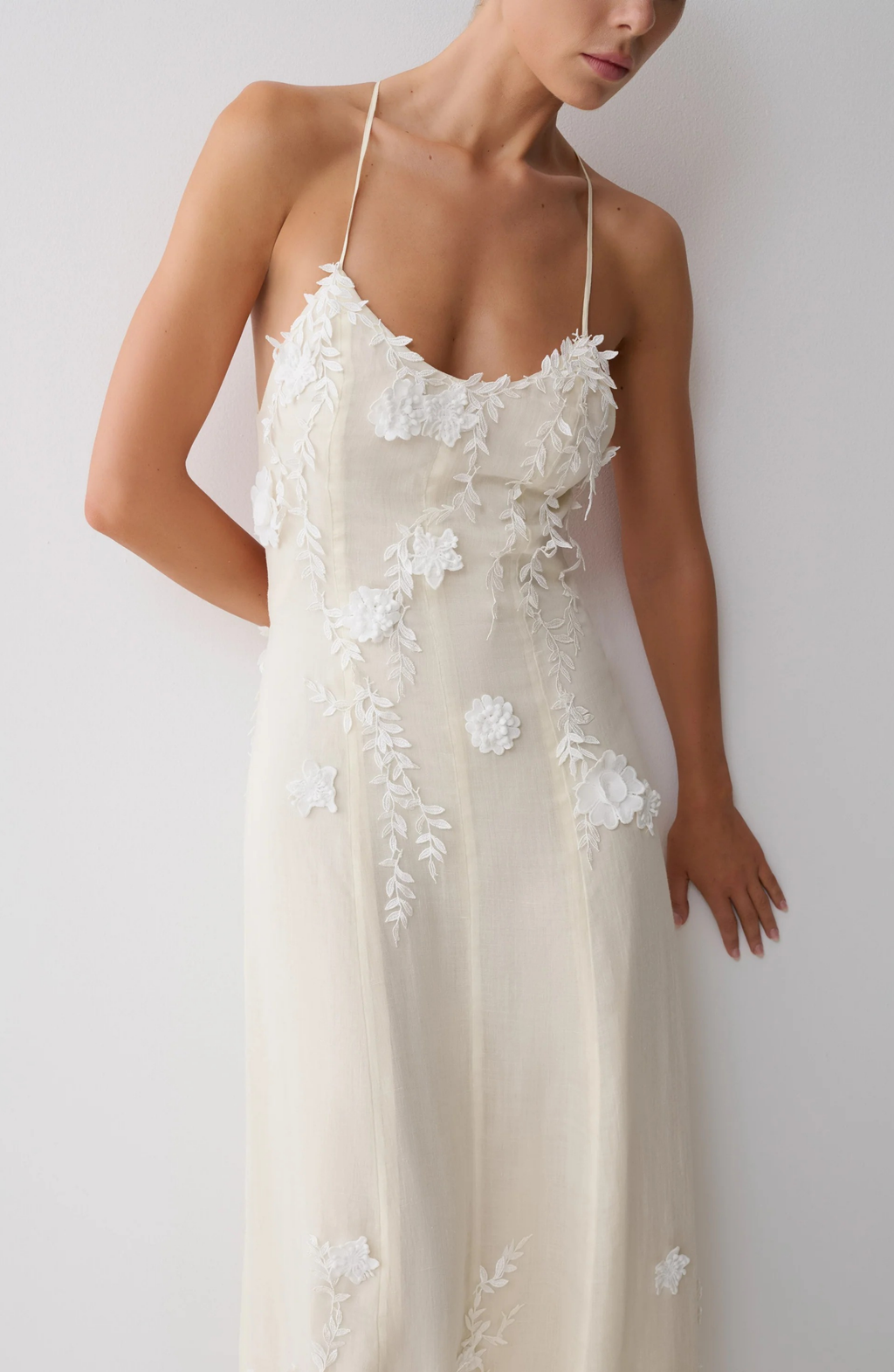 Petal Muse Midi Dress