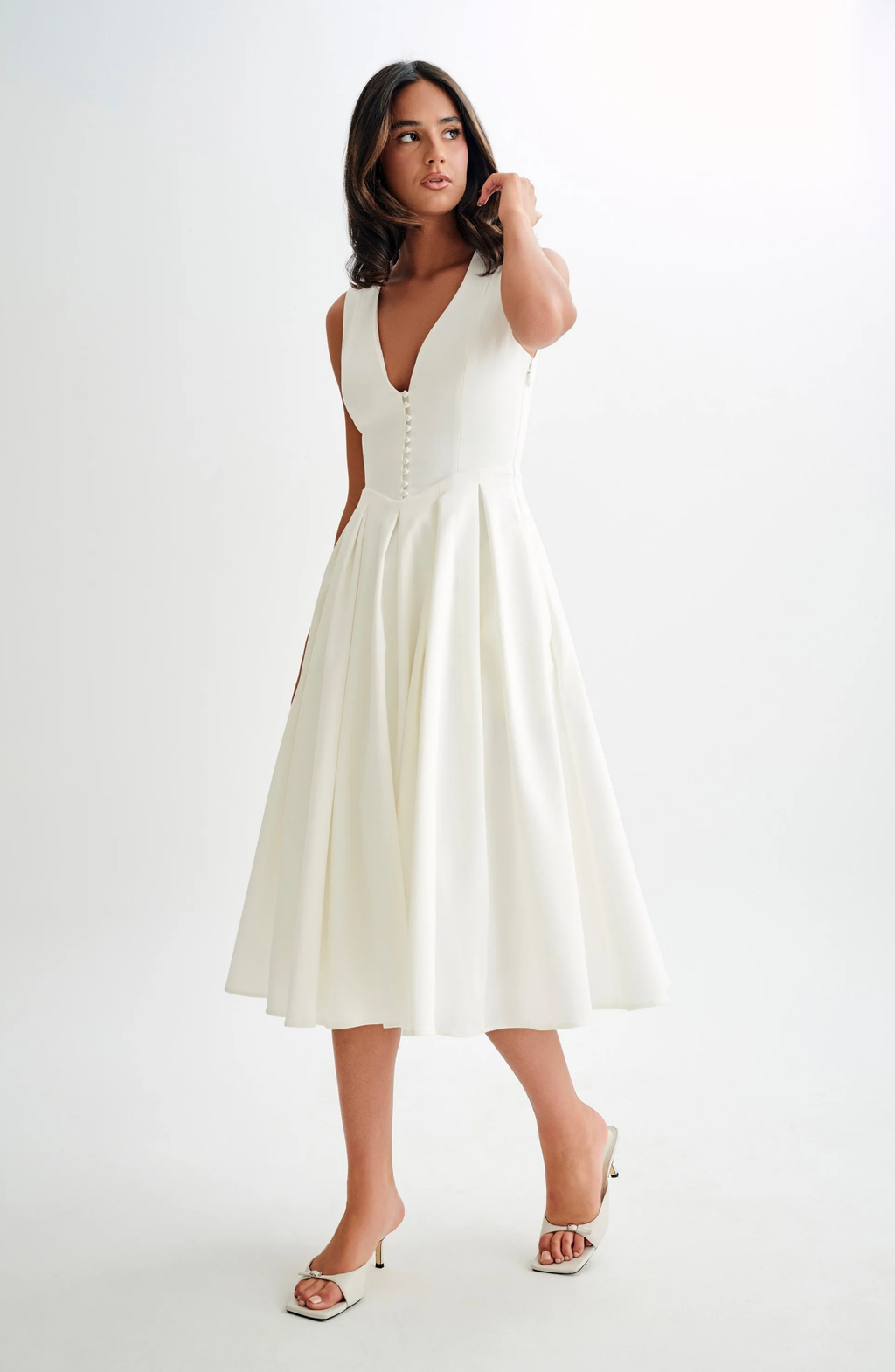 Soft Grace Midi Dress