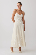 Petal Muse Midi Dress