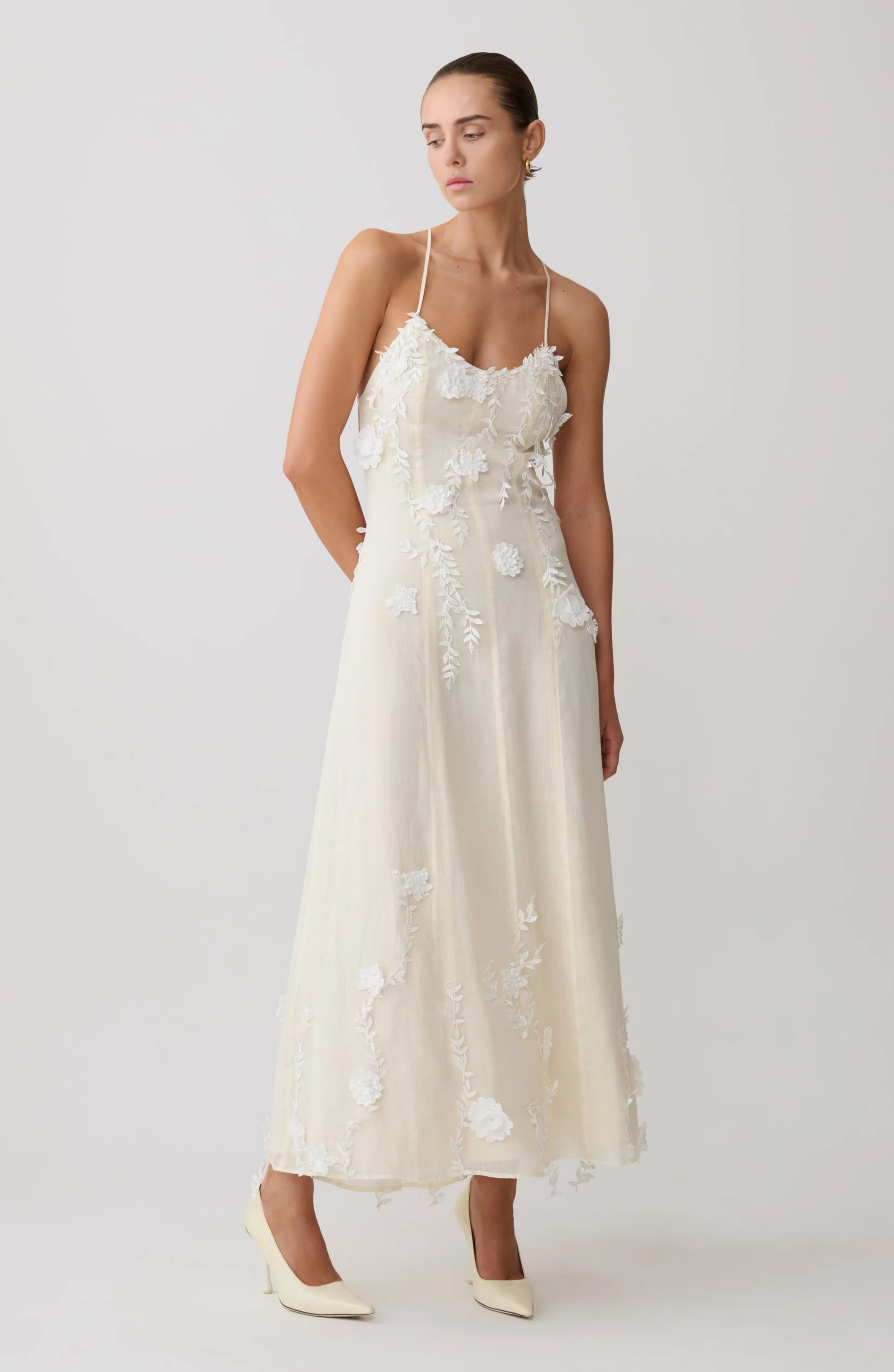 Petal Muse Midi Dress