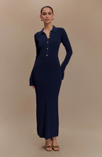 Noir Allure Gown Maxi Dress
