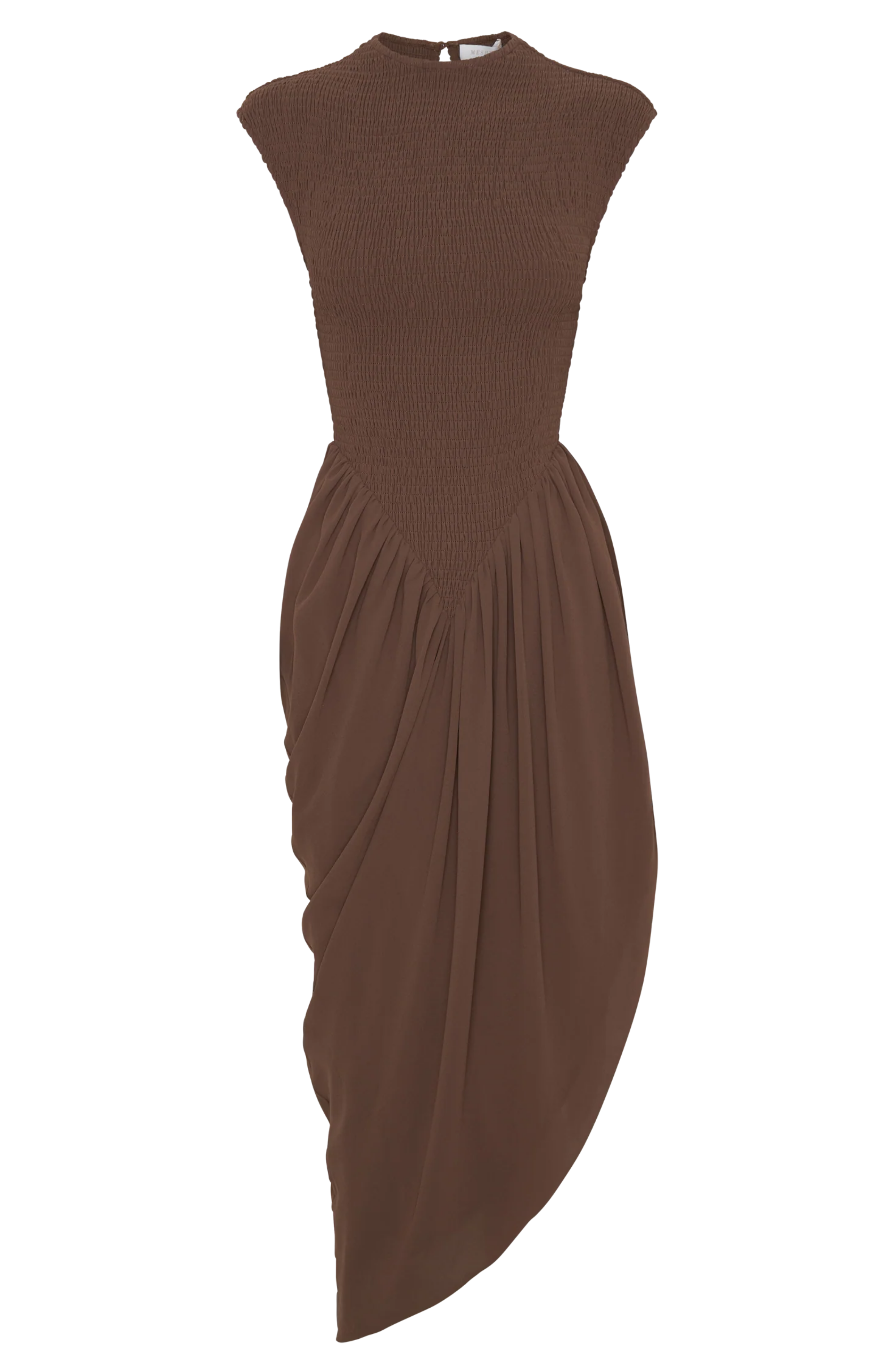 Cocoa Elegance Midi Dress