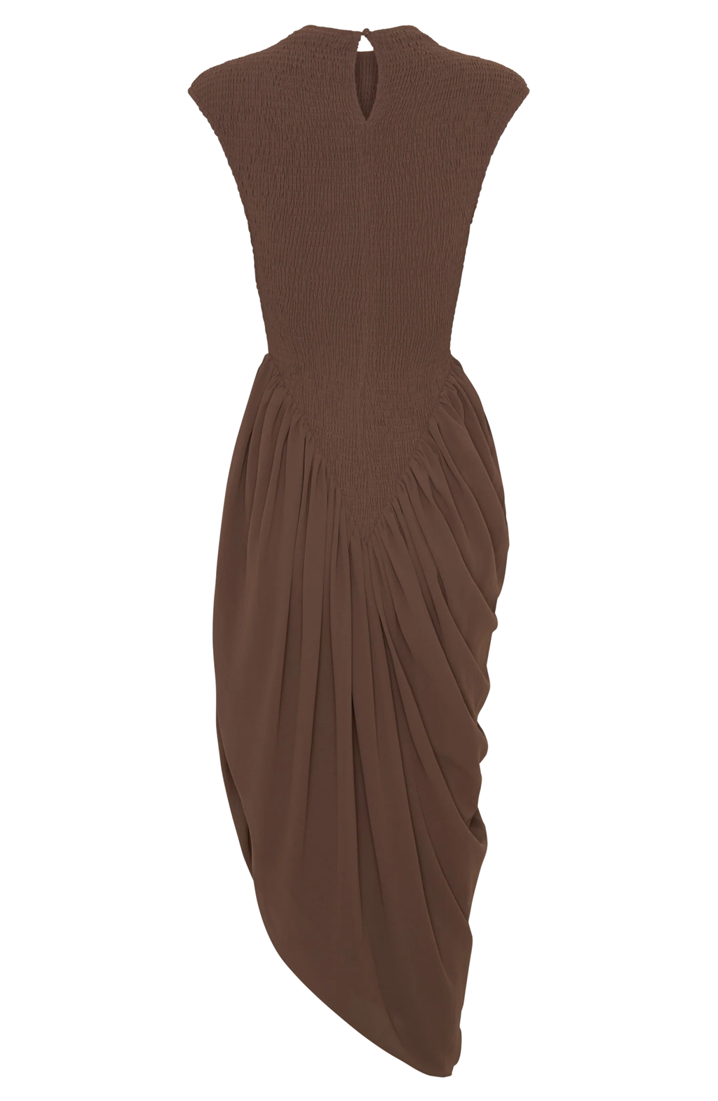 Cocoa Elegance Midi Dress